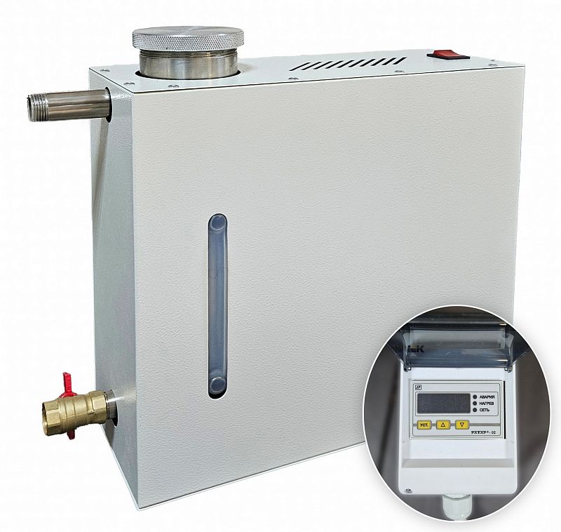 Парогенератор  накопительный, 1,6 кВт с выносным цифровым пультом управления